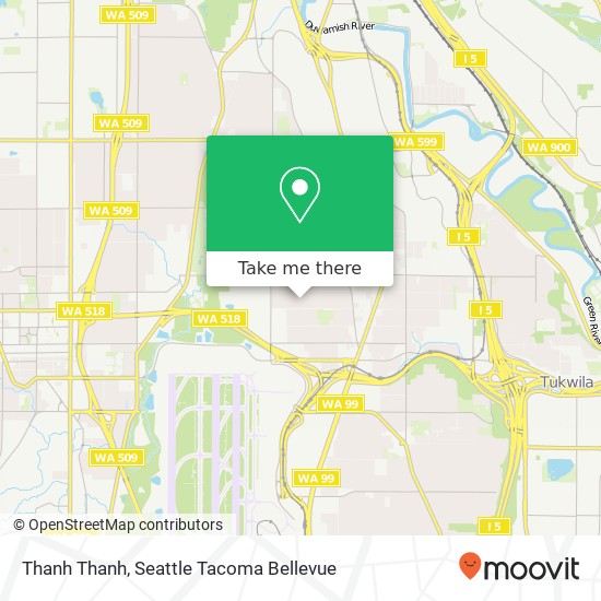 Mapa de Thanh Thanh, 14650 27th Ln S Seatac, WA 98168