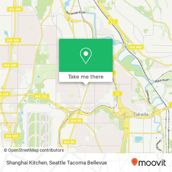 Mapa de Shanghai Kitchen, 3725 S 144th St Tukwila, WA 98168