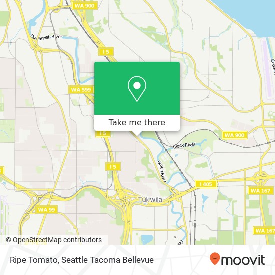 Mapa de Ripe Tomato, 14040 Interurban Ave S Tukwila, WA 98168