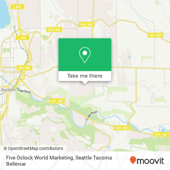 Five Oclock World Marketing, 208 Vashon Ave SE Renton, WA 98059 map