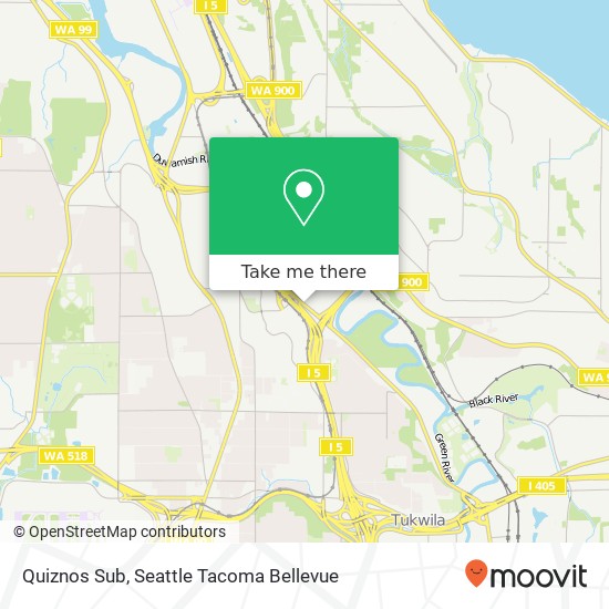 Mapa de Quiznos Sub, 13038 Interurban Ave S Tukwila, WA 98168