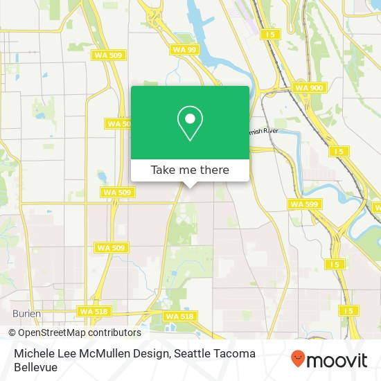 Mapa de Michele Lee McMullen Design, 12455 20th Ave S Seattle, WA 98168