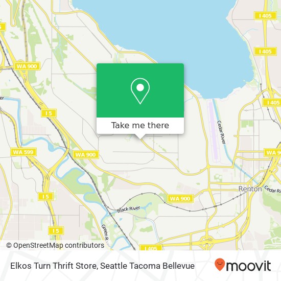 Mapa de Elkos Turn Thrift Store, 12603 Renton Ave S Seattle, WA 98178