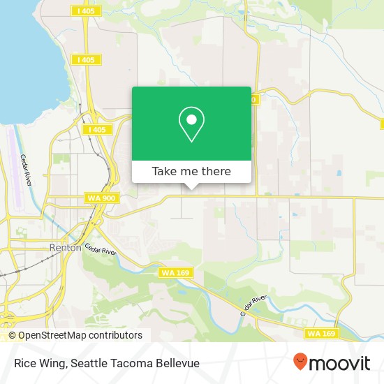 Mapa de Rice Wing, 401 Olympia Ave NE Renton, WA 98056