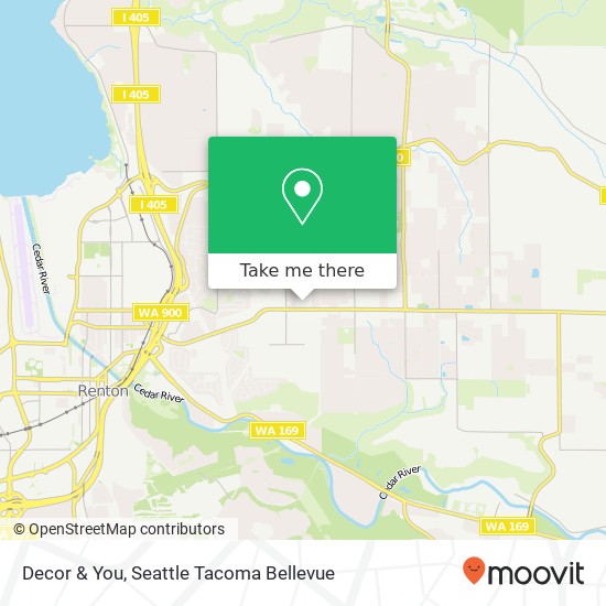 Mapa de Decor & You, 401 Olympia Ave NE Renton, WA 98056