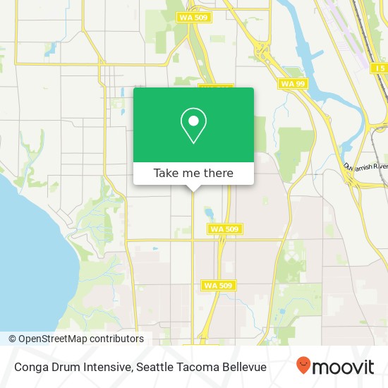 Mapa de Conga Drum Intensive, 11860 1st Ave S Seattle, WA 98168