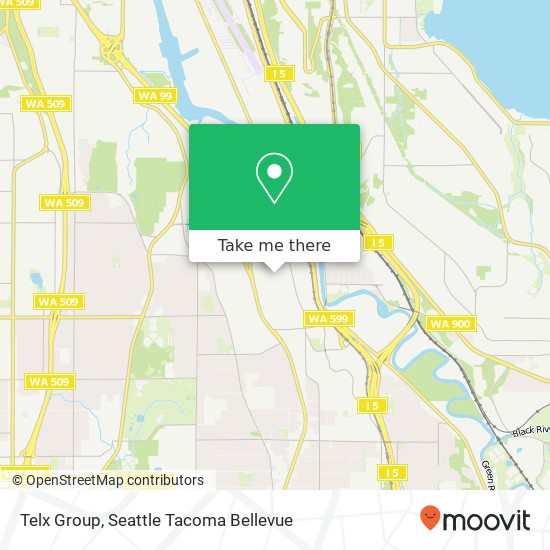 Mapa de Telx Group, 3433 S 120th Pl Tukwila, WA 98168