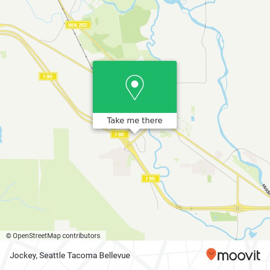 Mapa de Jockey, 521 S Fork Ave SW North Bend, WA 98045