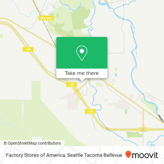Factory Stores of America, 461 S Fork Ave SW North Bend, WA 98045 map