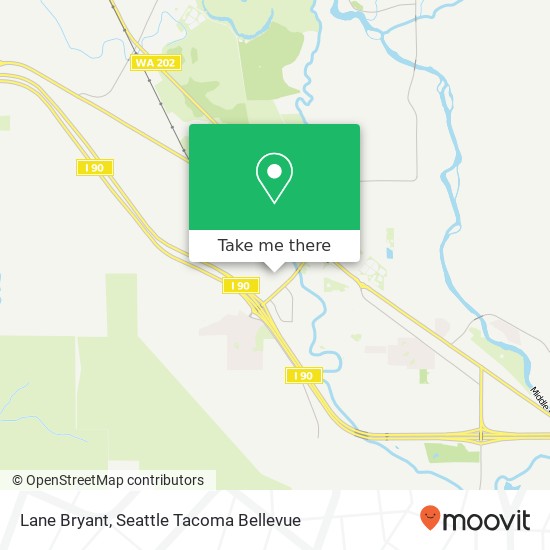 Mapa de Lane Bryant, 521 S Fork Ave SW North Bend, WA 98045