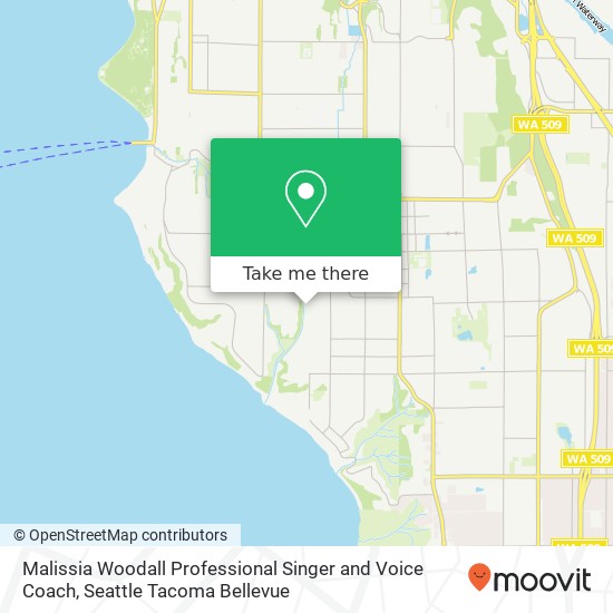 Mapa de Malissia Woodall Professional Singer and Voice Coach