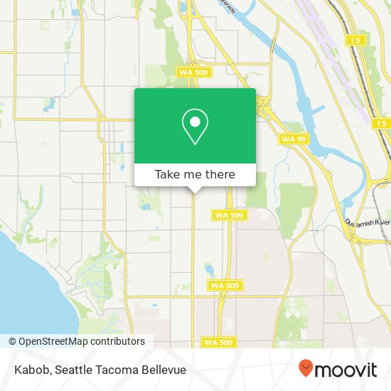 Mapa de Kabob, S 110th St Seattle, WA 98168