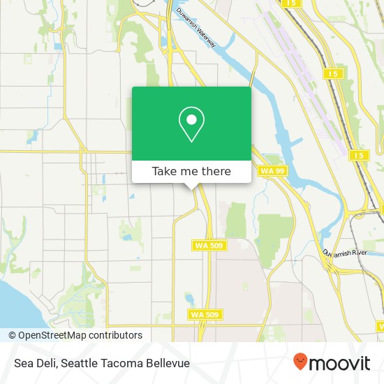 Mapa de Sea Deli, 322 S 104th St Seattle, WA 98168