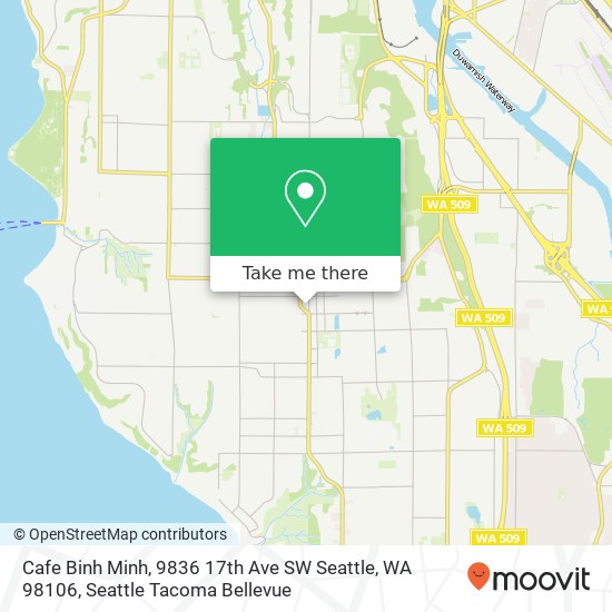 Cafe Binh Minh, 9836 17th Ave SW Seattle, WA 98106 map