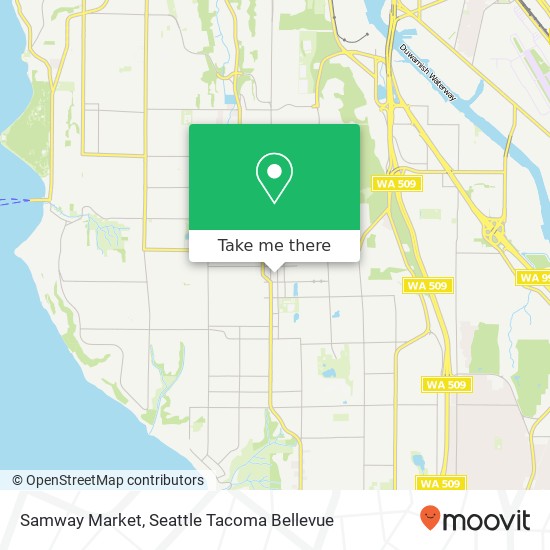 Mapa de Samway Market, 9831 15th Ave SW Seattle, WA 98106