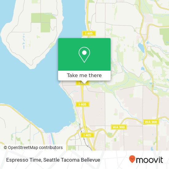 Mapa de Espresso Time, 1616 NE 30th St Renton, WA 98056