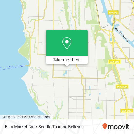 Mapa de Eats Market Cafe, 2600 SW Barton St Seattle, WA 98126