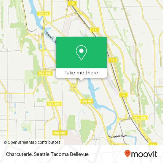Mapa de Charcuterie, 9100 15th Pl S Seattle, WA 98108