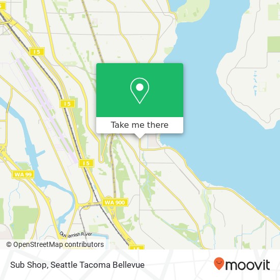 Mapa de Sub Shop, 9050 Rainier Ave S Seattle, WA 98118