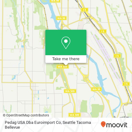 Mapa de Pedag USA Dba Euroimport Co, 309 S Cloverdale St Seattle, WA 98108