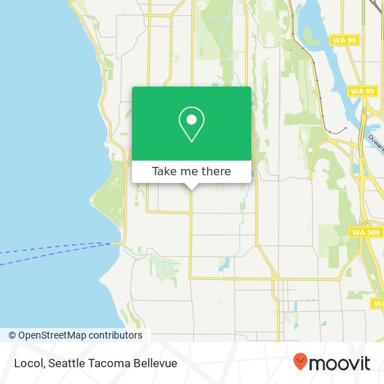 Mapa de Locol, 7902 35th Ave SW Seattle, WA 98126
