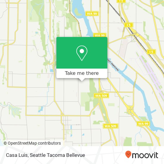 Mapa de Casa Luis, 7951 7th Ave SW Seattle, WA 98106