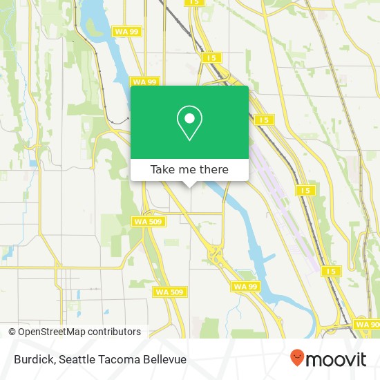 Mapa de Burdick, 8103 8th Ave S Seattle, WA 98108