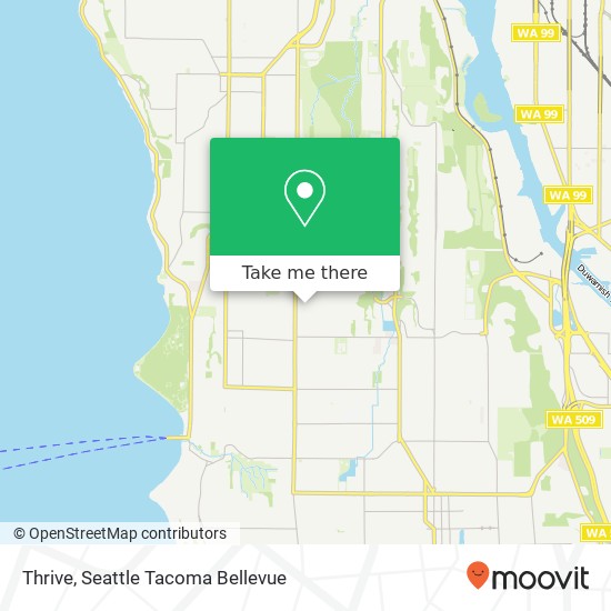 Mapa de Thrive, 7310 34th Ave SW Seattle, WA 98126