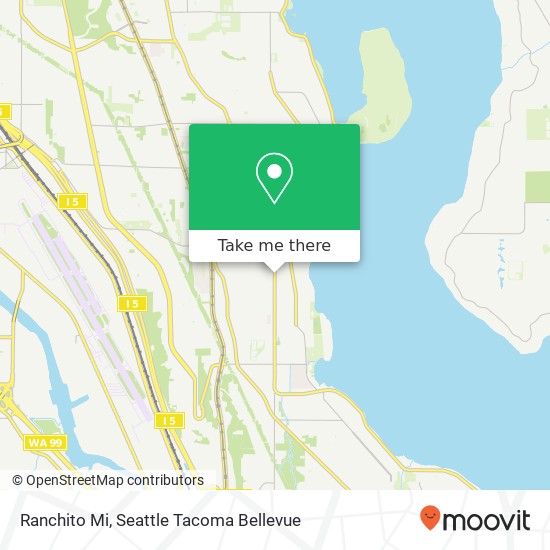 Mapa de Ranchito Mi, 7636 Rainier Ave S Seattle, WA 98118