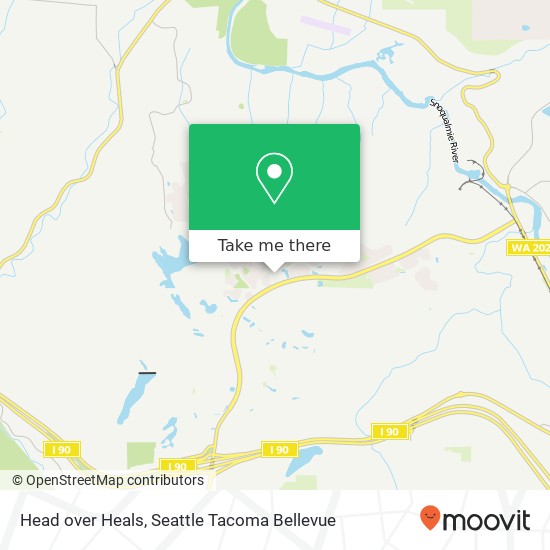 Mapa de Head over Heals, 7726 Center Blvd SE Snoqualmie, WA 98065