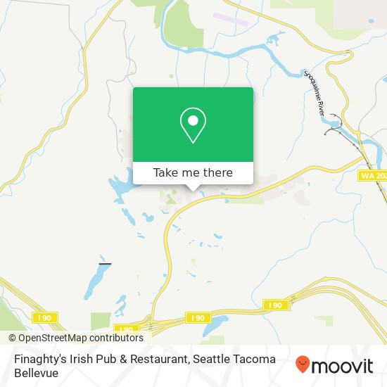 Mapa de Finaghty's Irish Pub & Restaurant, 7726 Center Blvd SE Snoqualmie, WA 98065