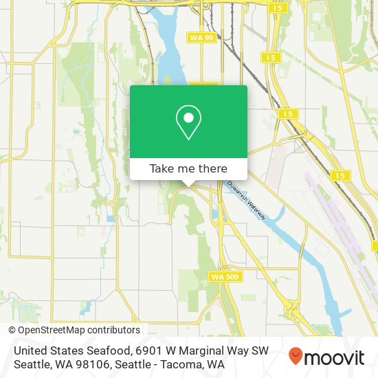 United States Seafood, 6901 W Marginal Way SW Seattle, WA 98106 map