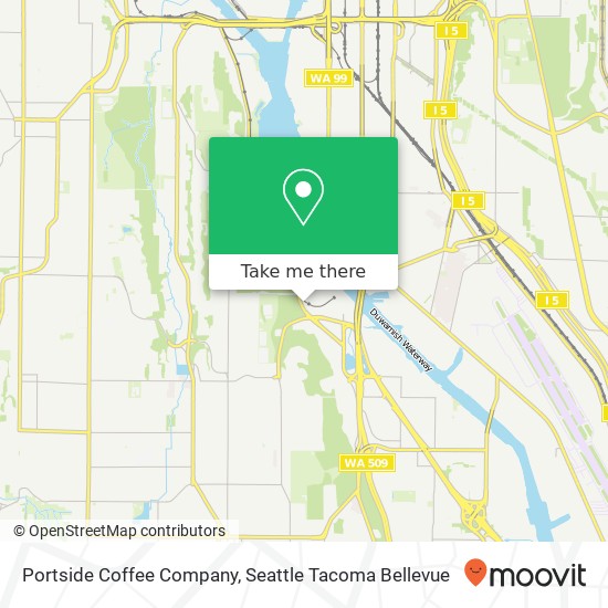 Mapa de Portside Coffee Company, 6720 W Marginal Way SW Seattle, WA 98106