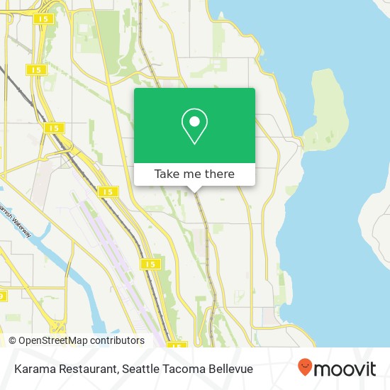 Mapa de Karama Restaurant, 6727 Martin Luther King Jr Way S Seattle, WA 98118