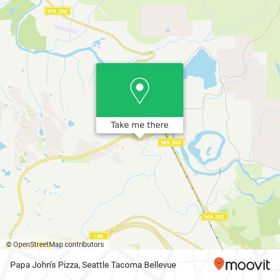 Mapa de Papa John's Pizza, SE Snoqualmie Pkwy Snoqualmie, WA 98065