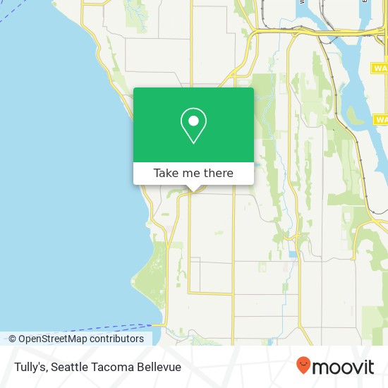 Mapa de Tully's, 4205 SW Morgan St Seattle, WA 98136
