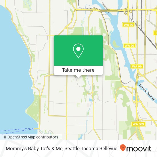 Mapa de Mommy's Baby Tot's & Me, 6528 30th Ave SW Seattle, WA 98126