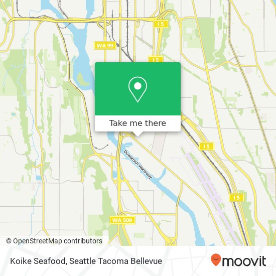 Mapa de Koike Seafood, 500 S River St Seattle, WA 98108