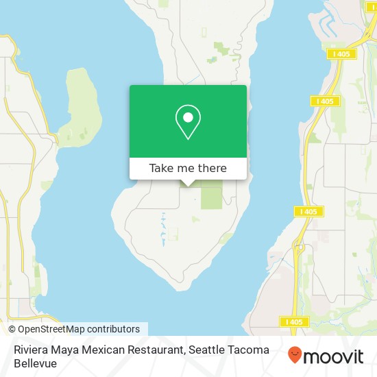 Riviera Maya Mexican Restaurant, 8451 SE 68th St Mercer Island, WA map