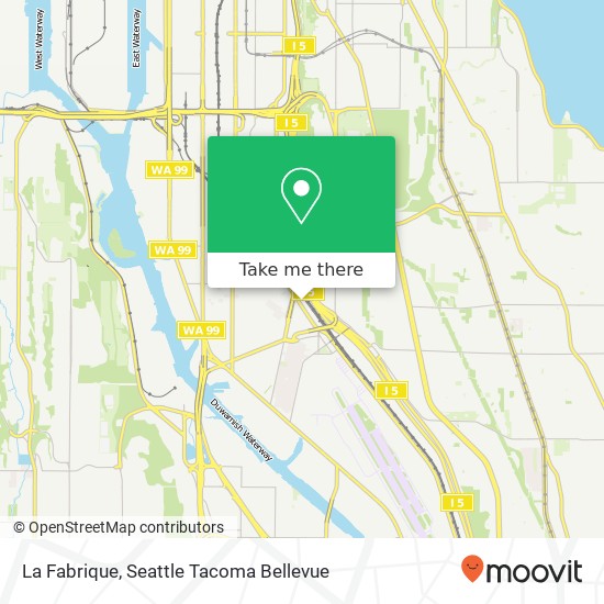 Mapa de La Fabrique, 5628 Airport Way S Seattle, WA 98108