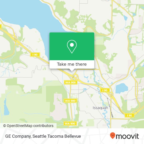 Mapa de GE Company, 1605 NW Sammamish Rd Issaquah, WA 98027