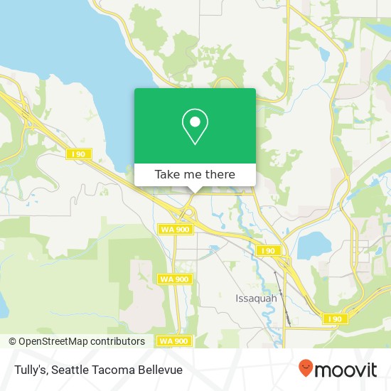 Mapa de Tully's, 1171 NW Sammamish Rd Issaquah, WA 98027