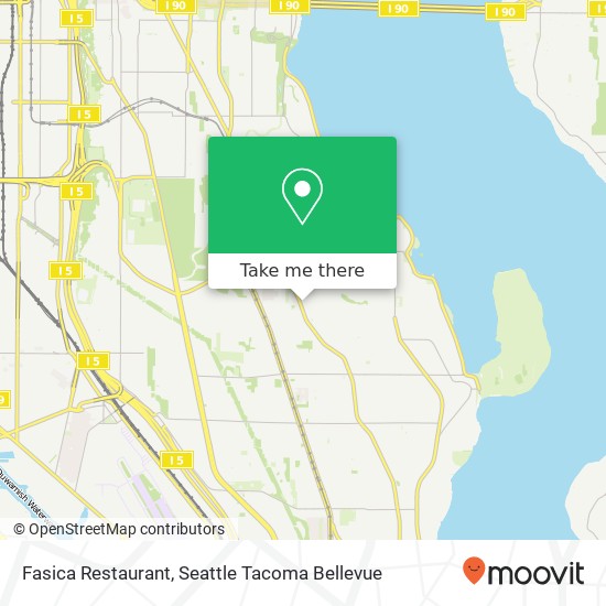 Mapa de Fasica Restaurant, 3808 S Edmunds St Seattle, WA 98118