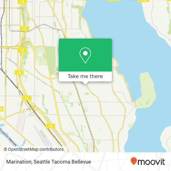 Mapa de Marination, 3714 S Hudson St Seattle, WA 98118