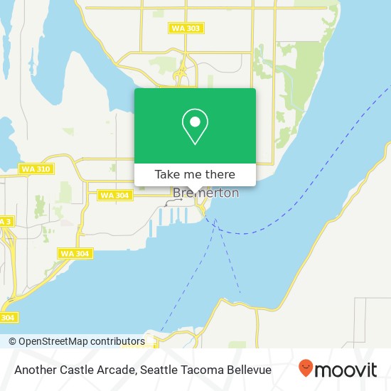 Mapa de Another Castle Arcade, 305 Pacific Ave Bremerton, WA 98337