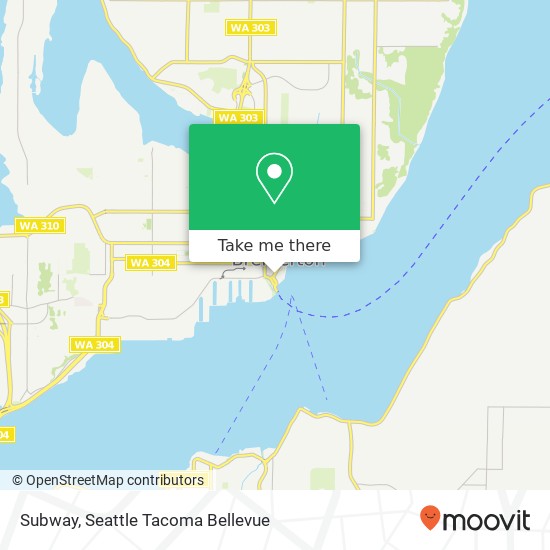 Mapa de Subway, 70 Washington Ave Bremerton, WA 98337