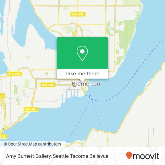 Mapa de Amy Burnett Gallery, 408 Pacific Ave Bremerton, WA 98337