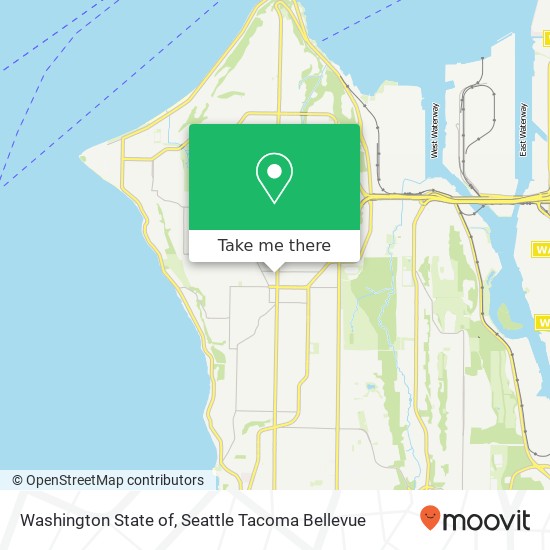 Mapa de Washington State of