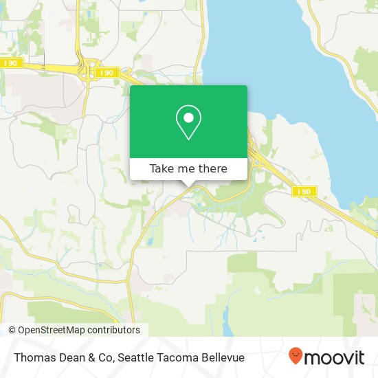 Mapa de Thomas Dean & Co, 4957 Lakemont Blvd SE Bellevue, WA 98006