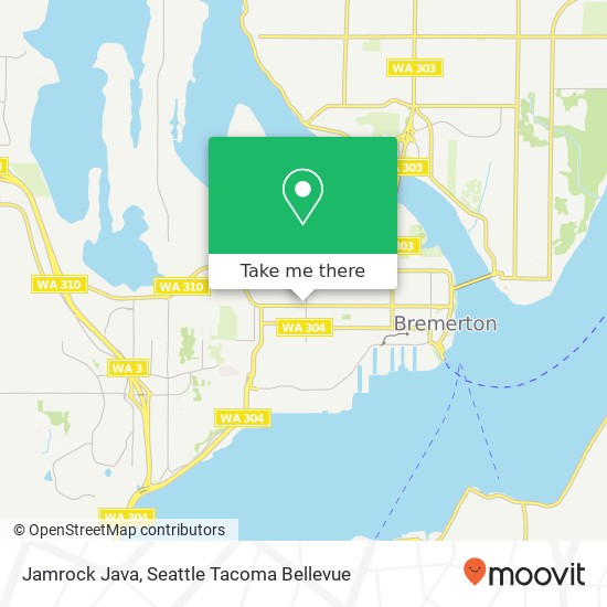 Mapa de Jamrock Java, 601 Naval Ave Bremerton, WA 98312